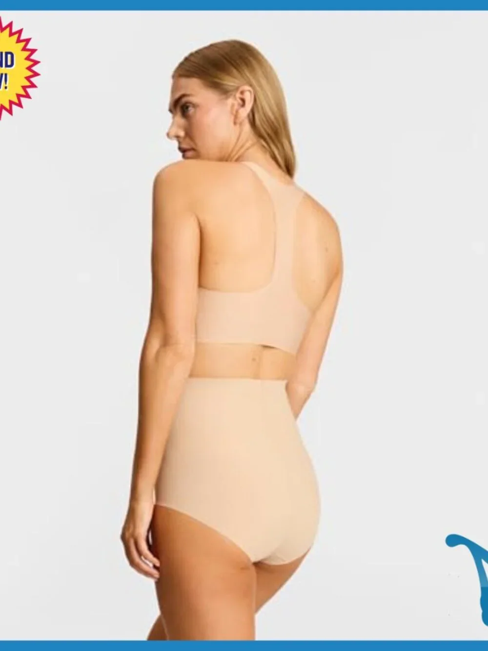 Seamless Control Briefs XS Light Compression Shapewear Tummy Panel